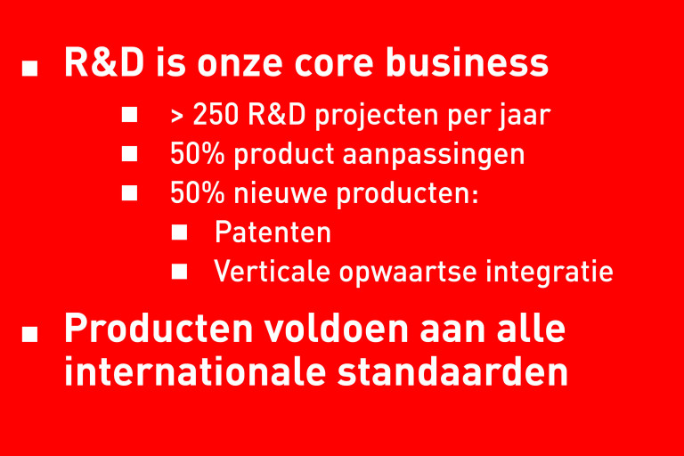 R&D is onze core business